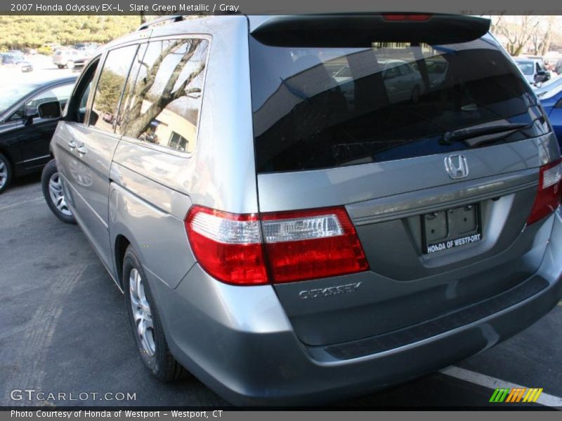 Slate Green Metallic / Gray 2007 Honda Odyssey EX-L