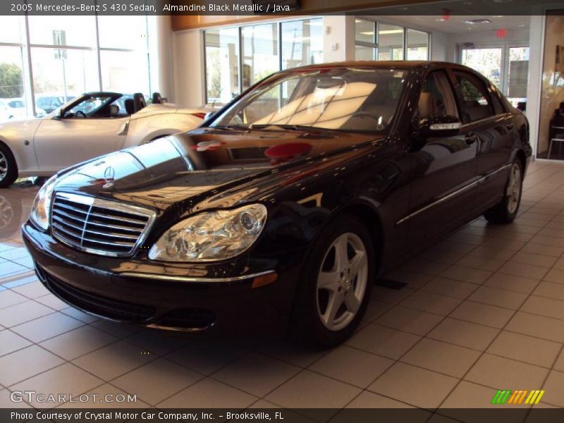 Almandine Black Metallic / Java 2005 Mercedes-Benz S 430 Sedan