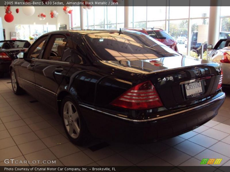 Almandine Black Metallic / Java 2005 Mercedes-Benz S 430 Sedan