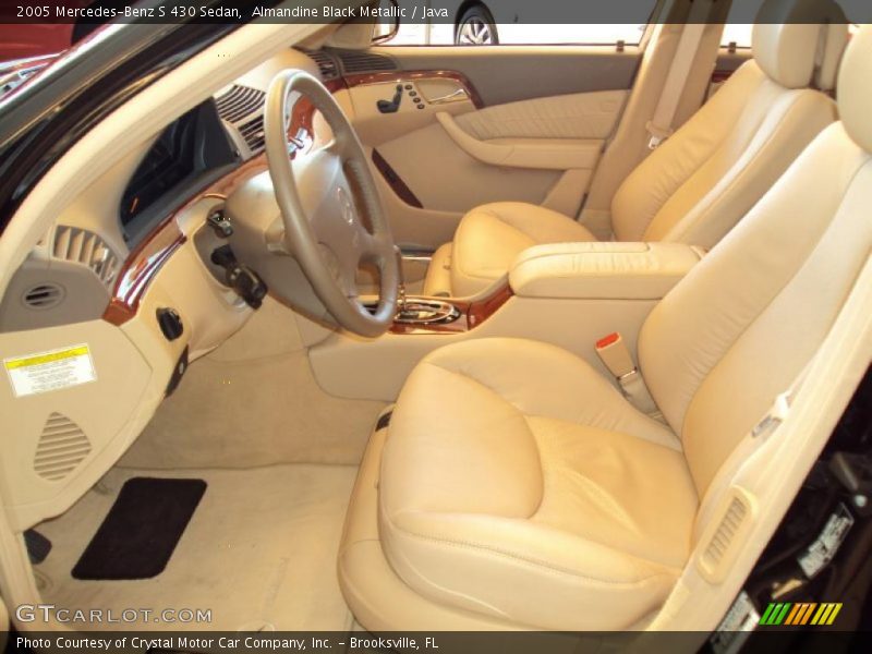 Almandine Black Metallic / Java 2005 Mercedes-Benz S 430 Sedan