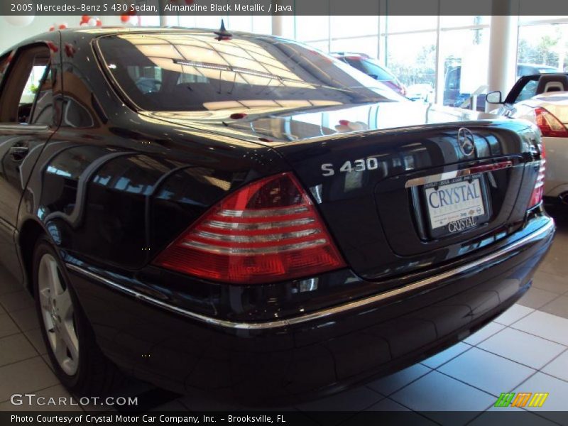 Almandine Black Metallic / Java 2005 Mercedes-Benz S 430 Sedan