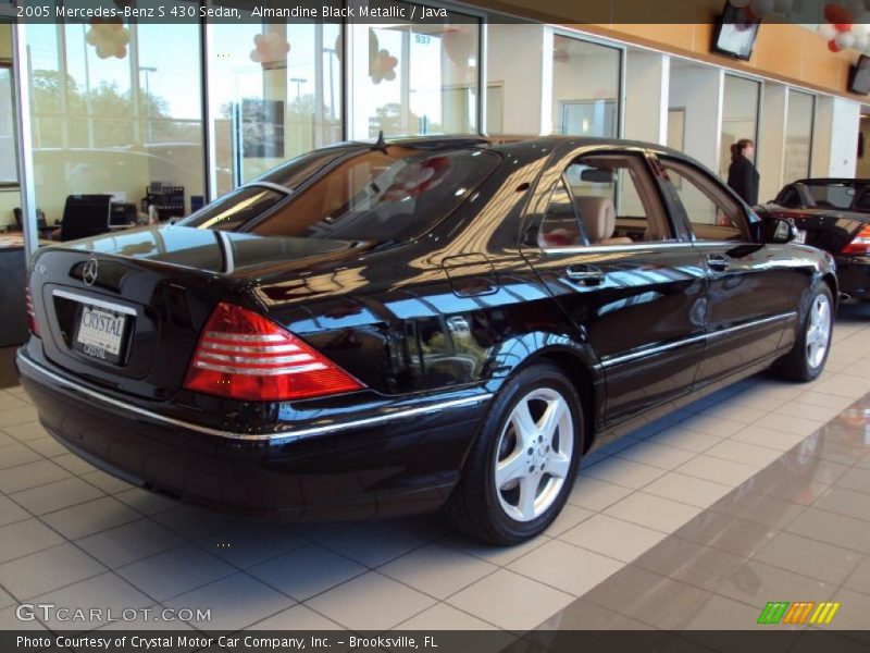 Almandine Black Metallic / Java 2005 Mercedes-Benz S 430 Sedan