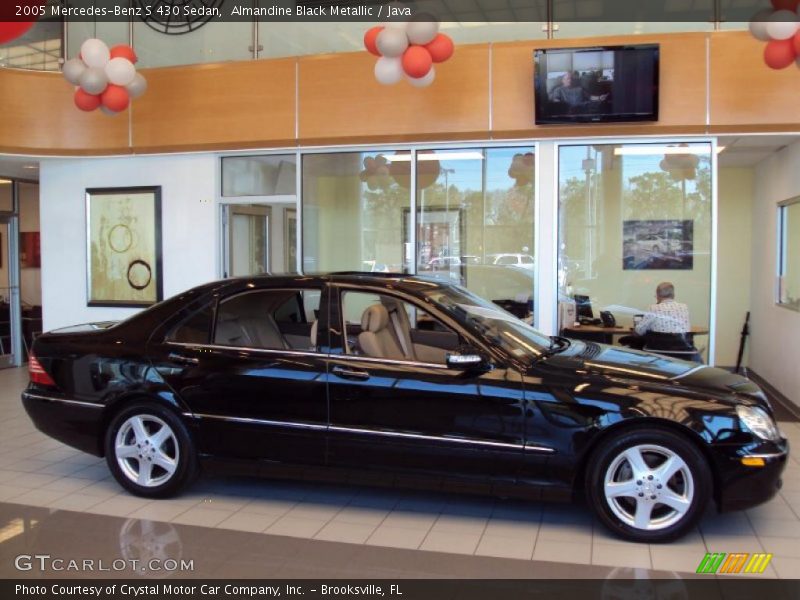 Almandine Black Metallic / Java 2005 Mercedes-Benz S 430 Sedan