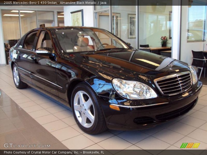 Almandine Black Metallic / Java 2005 Mercedes-Benz S 430 Sedan