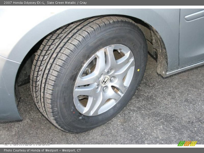 Slate Green Metallic / Gray 2007 Honda Odyssey EX-L
