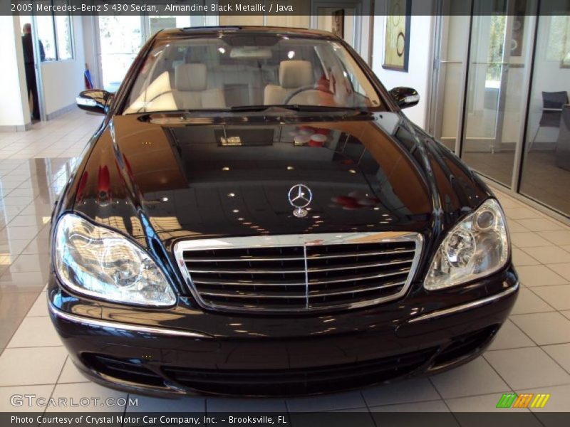 Almandine Black Metallic / Java 2005 Mercedes-Benz S 430 Sedan