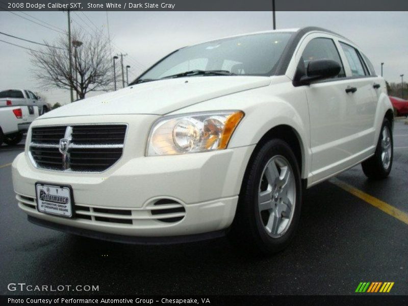 Stone White / Dark Slate Gray 2008 Dodge Caliber SXT