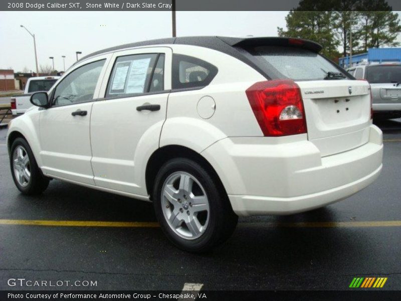 Stone White / Dark Slate Gray 2008 Dodge Caliber SXT