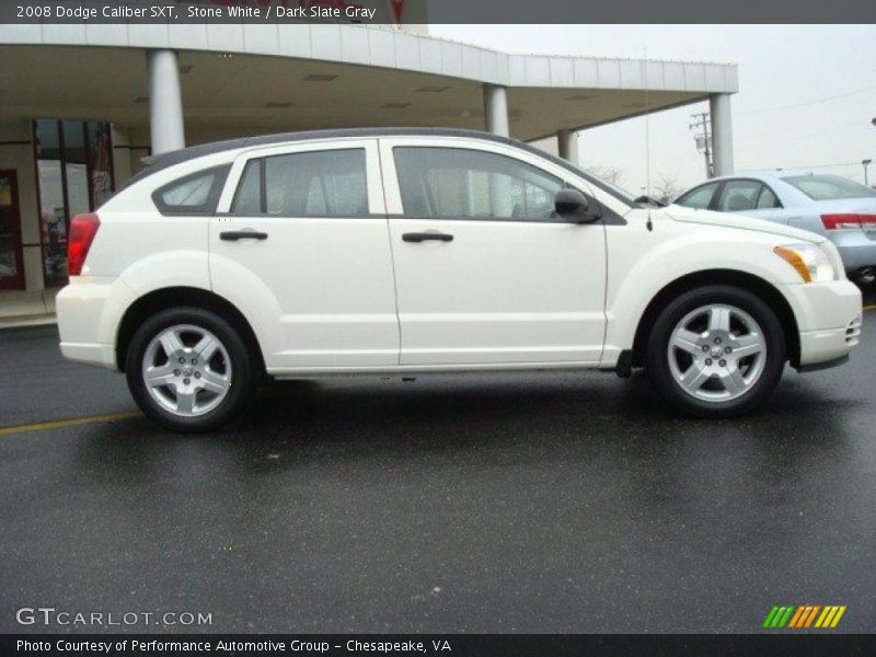 Stone White / Dark Slate Gray 2008 Dodge Caliber SXT