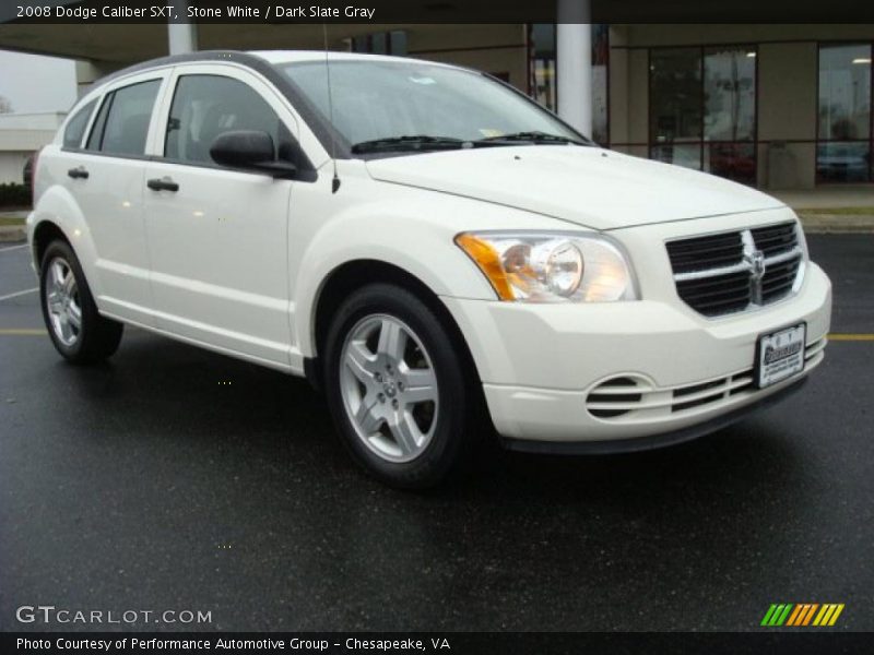 Stone White / Dark Slate Gray 2008 Dodge Caliber SXT