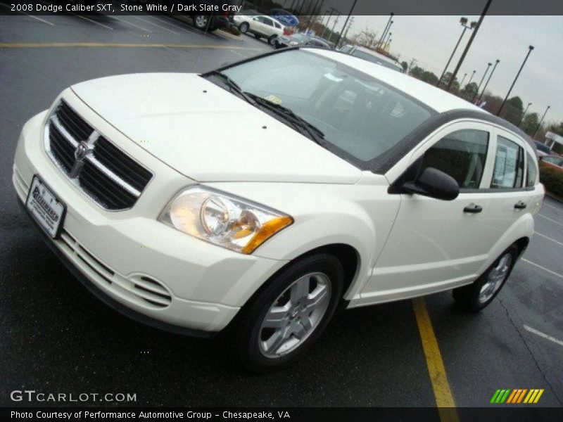 Stone White / Dark Slate Gray 2008 Dodge Caliber SXT