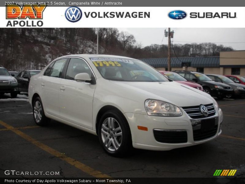 Campanella White / Anthracite 2007 Volkswagen Jetta 2.5 Sedan