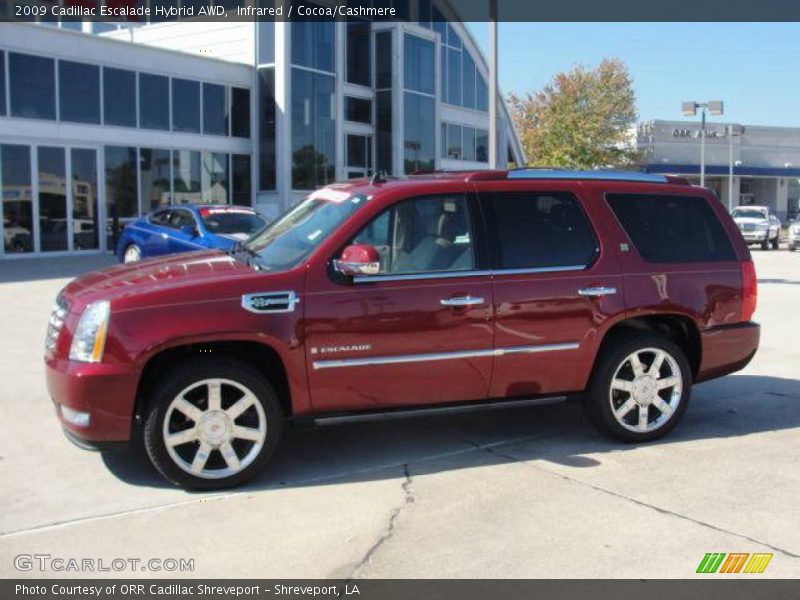 Infrared / Cocoa/Cashmere 2009 Cadillac Escalade Hybrid AWD