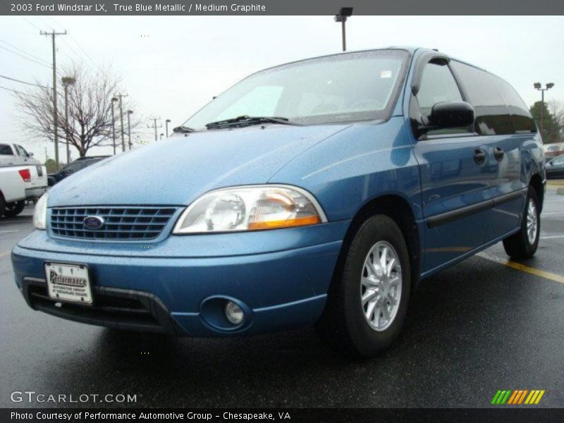 True Blue Metallic / Medium Graphite 2003 Ford Windstar LX