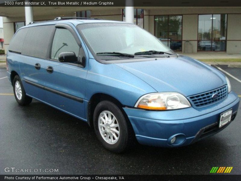 True Blue Metallic / Medium Graphite 2003 Ford Windstar LX