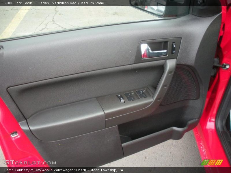 Vermillion Red / Medium Stone 2008 Ford Focus SE Sedan