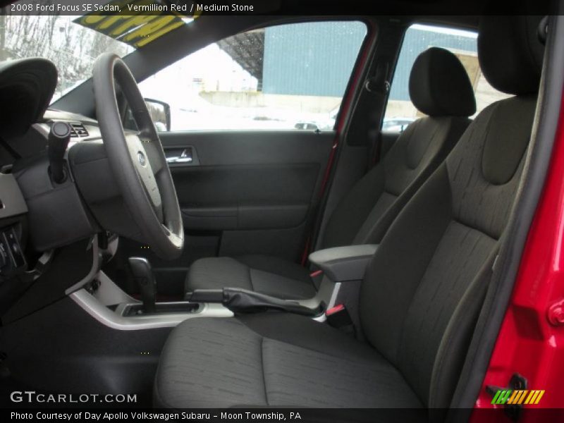 Vermillion Red / Medium Stone 2008 Ford Focus SE Sedan