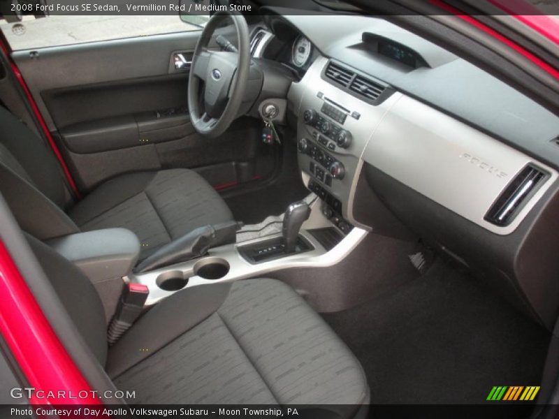 Vermillion Red / Medium Stone 2008 Ford Focus SE Sedan