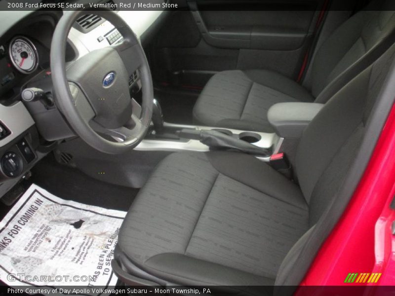 Vermillion Red / Medium Stone 2008 Ford Focus SE Sedan