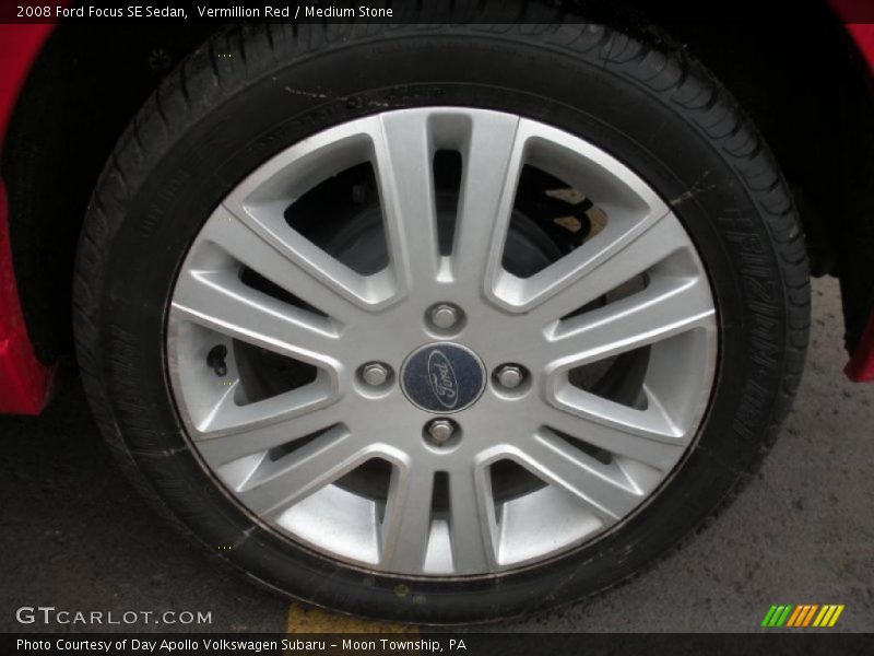 Vermillion Red / Medium Stone 2008 Ford Focus SE Sedan