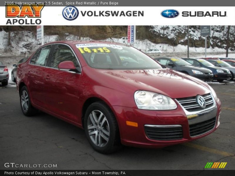 Spice Red Metallic / Pure Beige 2006 Volkswagen Jetta 2.5 Sedan