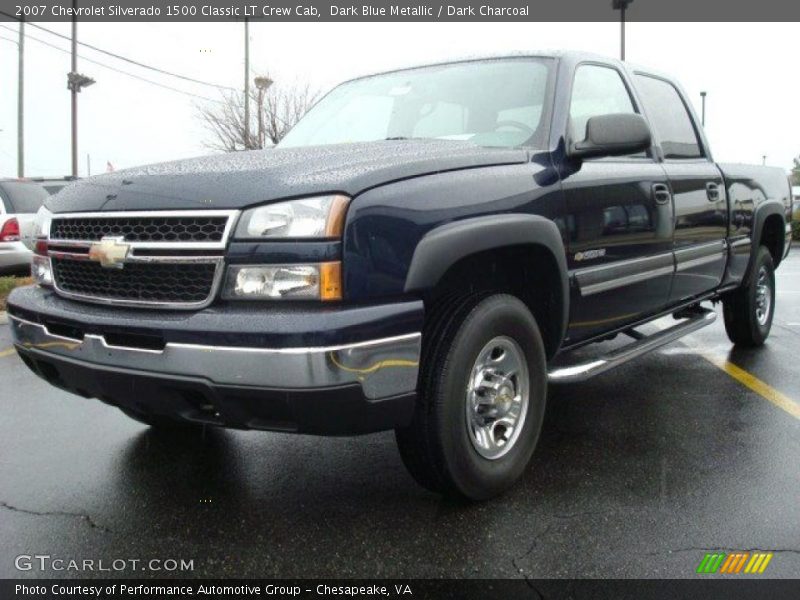 Dark Blue Metallic / Dark Charcoal 2007 Chevrolet Silverado 1500 Classic LT Crew Cab