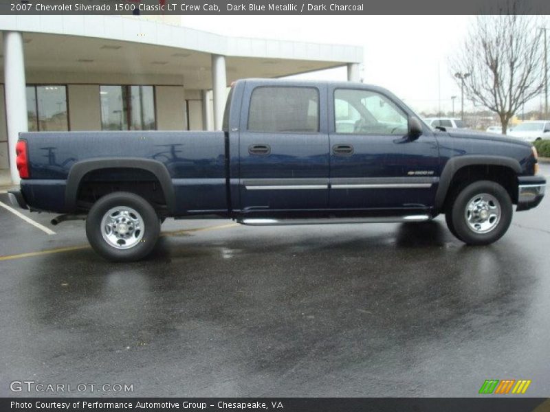 Dark Blue Metallic / Dark Charcoal 2007 Chevrolet Silverado 1500 Classic LT Crew Cab