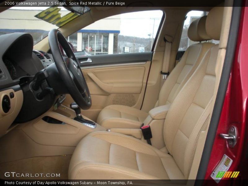 Spice Red Metallic / Pure Beige 2006 Volkswagen Jetta 2.5 Sedan