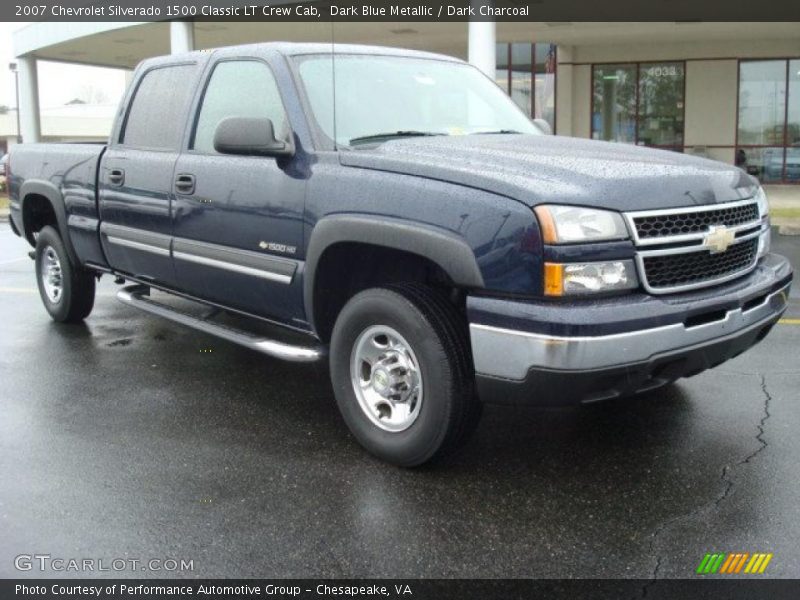 Dark Blue Metallic / Dark Charcoal 2007 Chevrolet Silverado 1500 Classic LT Crew Cab