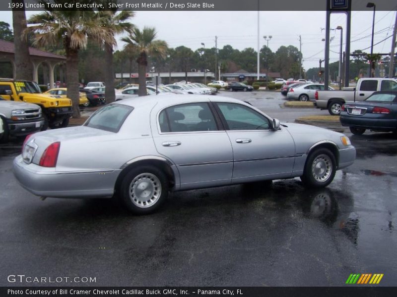 Silver Frost Metallic / Deep Slate Blue 1999 Lincoln Town Car Executive