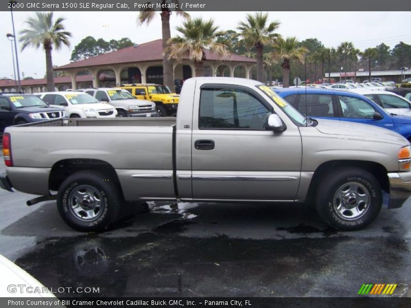 Pewter Metallic / Pewter 2000 GMC Sierra 1500 SLE Regular Cab