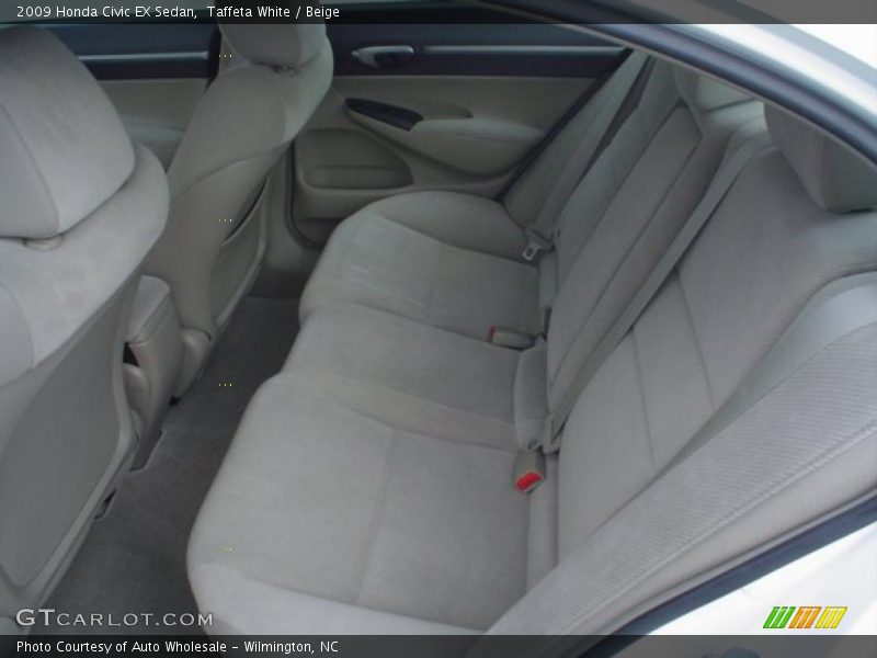 Taffeta White / Beige 2009 Honda Civic EX Sedan