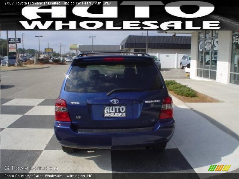 Indigo Ink Pearl / Ash Gray 2007 Toyota Highlander Limited