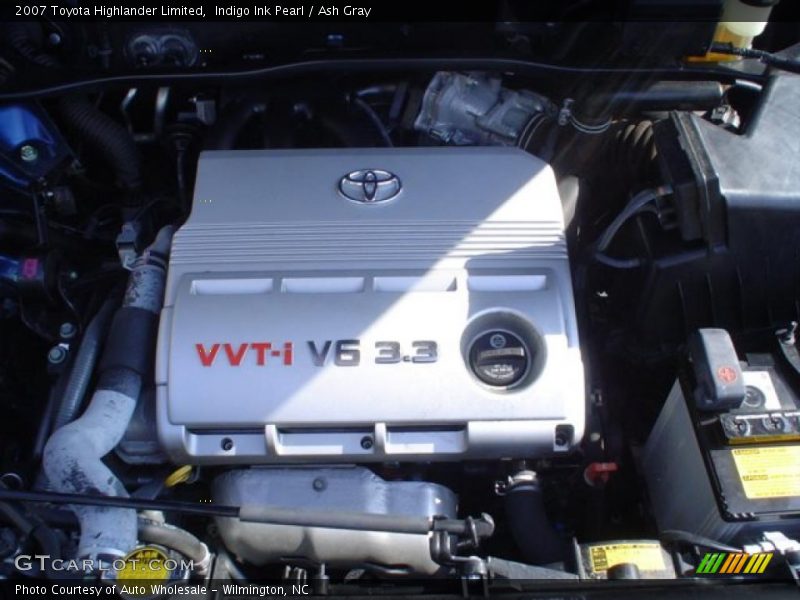 Indigo Ink Pearl / Ash Gray 2007 Toyota Highlander Limited