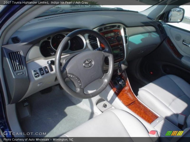 Indigo Ink Pearl / Ash Gray 2007 Toyota Highlander Limited