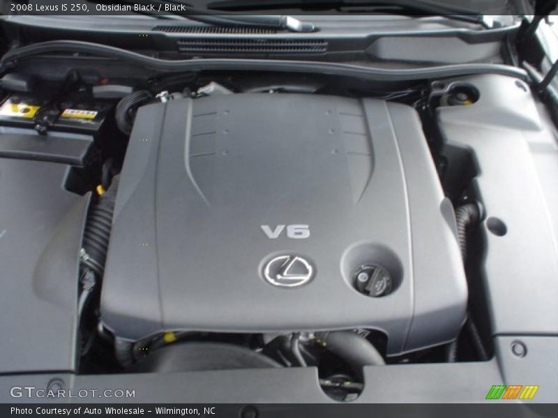 Obsidian Black / Black 2008 Lexus IS 250