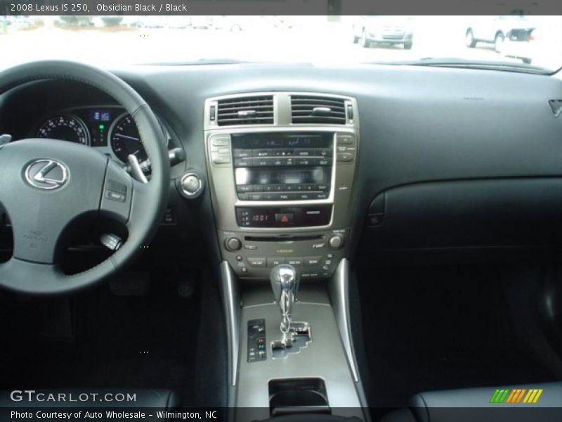 Obsidian Black / Black 2008 Lexus IS 250