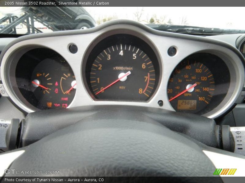 Silverstone Metallic / Carbon 2005 Nissan 350Z Roadster