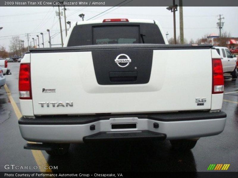 Blizzard White / Almond 2009 Nissan Titan XE Crew Cab