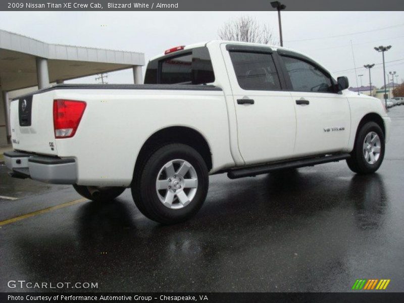 Blizzard White / Almond 2009 Nissan Titan XE Crew Cab