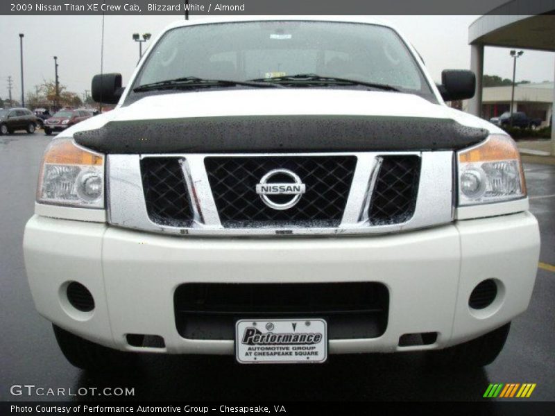 Blizzard White / Almond 2009 Nissan Titan XE Crew Cab