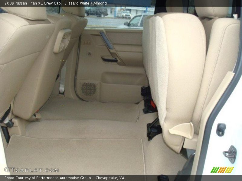 Blizzard White / Almond 2009 Nissan Titan XE Crew Cab