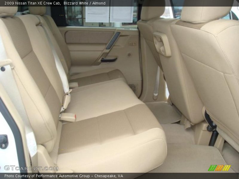 Blizzard White / Almond 2009 Nissan Titan XE Crew Cab