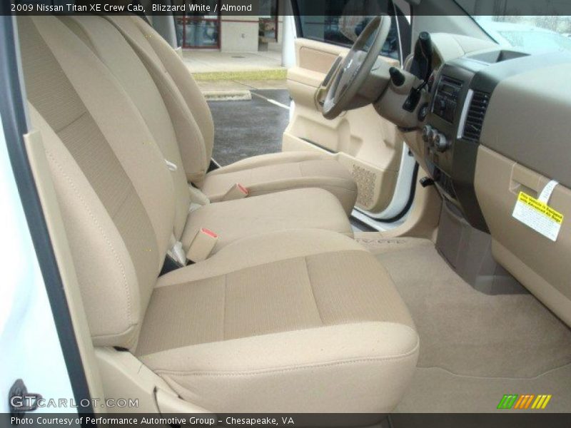 Blizzard White / Almond 2009 Nissan Titan XE Crew Cab