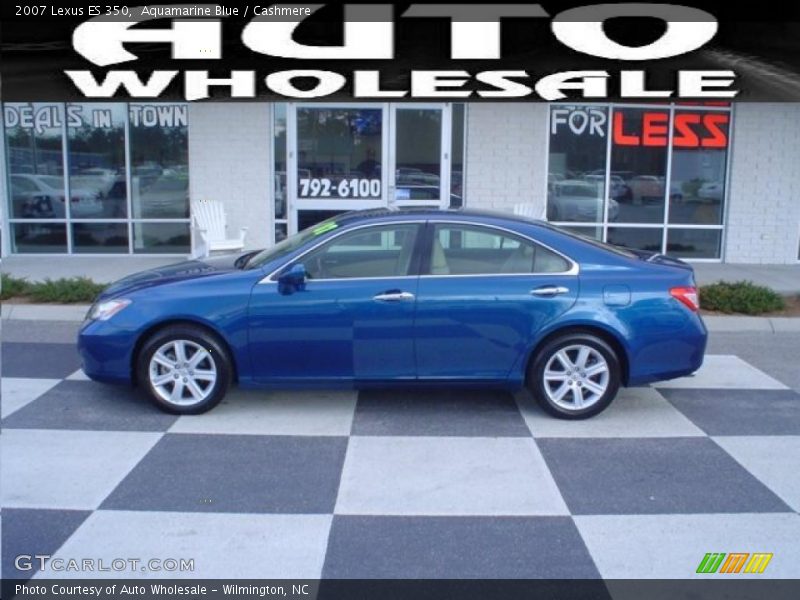 Aquamarine Blue / Cashmere 2007 Lexus ES 350