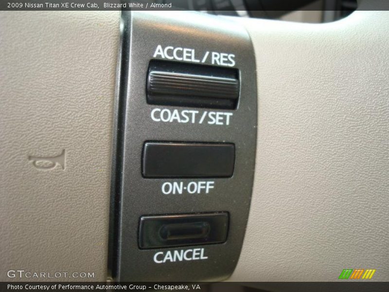 Blizzard White / Almond 2009 Nissan Titan XE Crew Cab