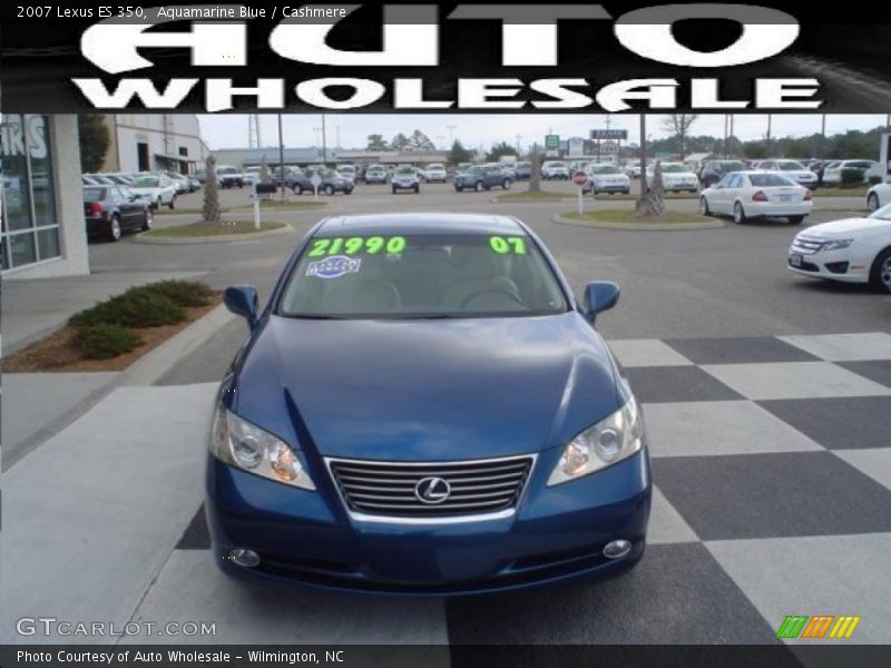 Aquamarine Blue / Cashmere 2007 Lexus ES 350