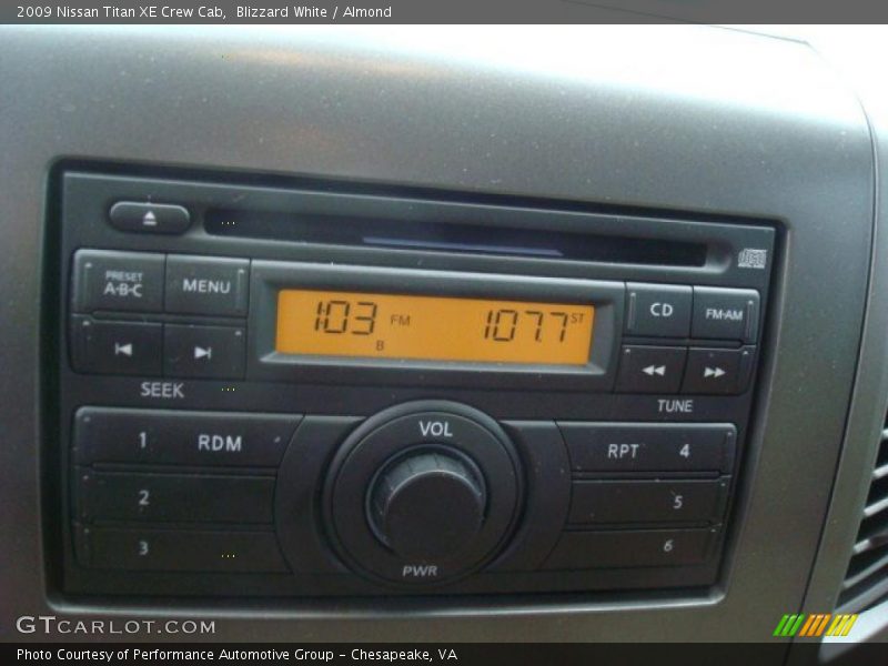 Blizzard White / Almond 2009 Nissan Titan XE Crew Cab
