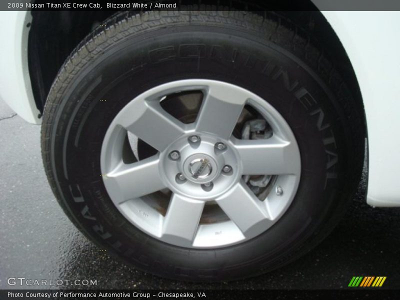 Blizzard White / Almond 2009 Nissan Titan XE Crew Cab