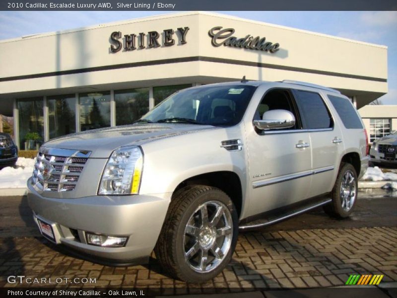Silver Lining / Ebony 2010 Cadillac Escalade Luxury AWD